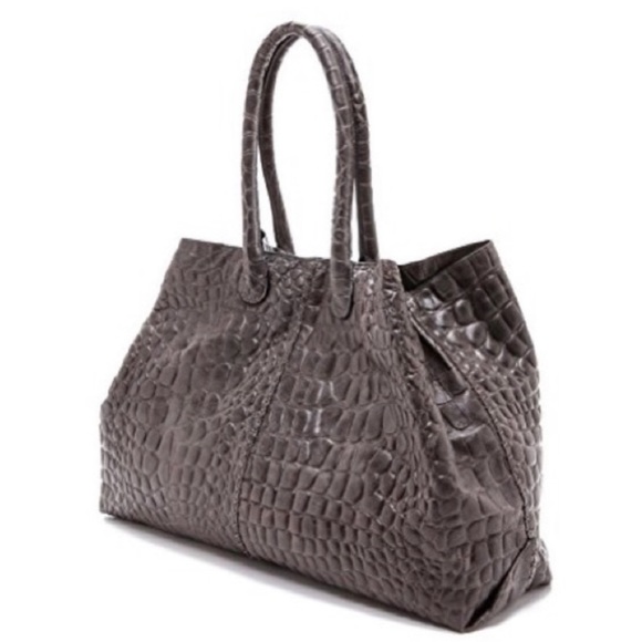 Liebeskind Chelsea Croc Embossed Leather Tote - Picture 3 of 11